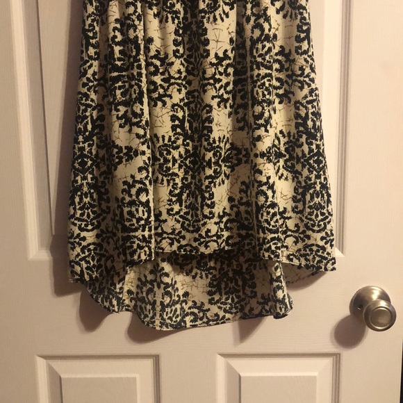 Cream/black high-low dress - Picture 4 of 5